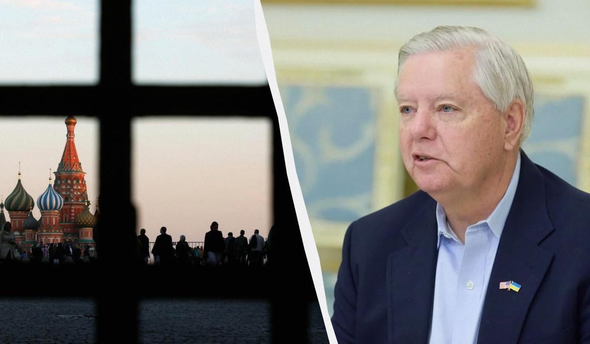 Грем планує домогтися санкцій проти РФ до середини червня / колаж УНІАН, фото president.gov.ua, REUTERS Грем планує домогтися санкцій проти РФ до середини червня / колаж УНІАН, фото president.gov.ua, REUTERS